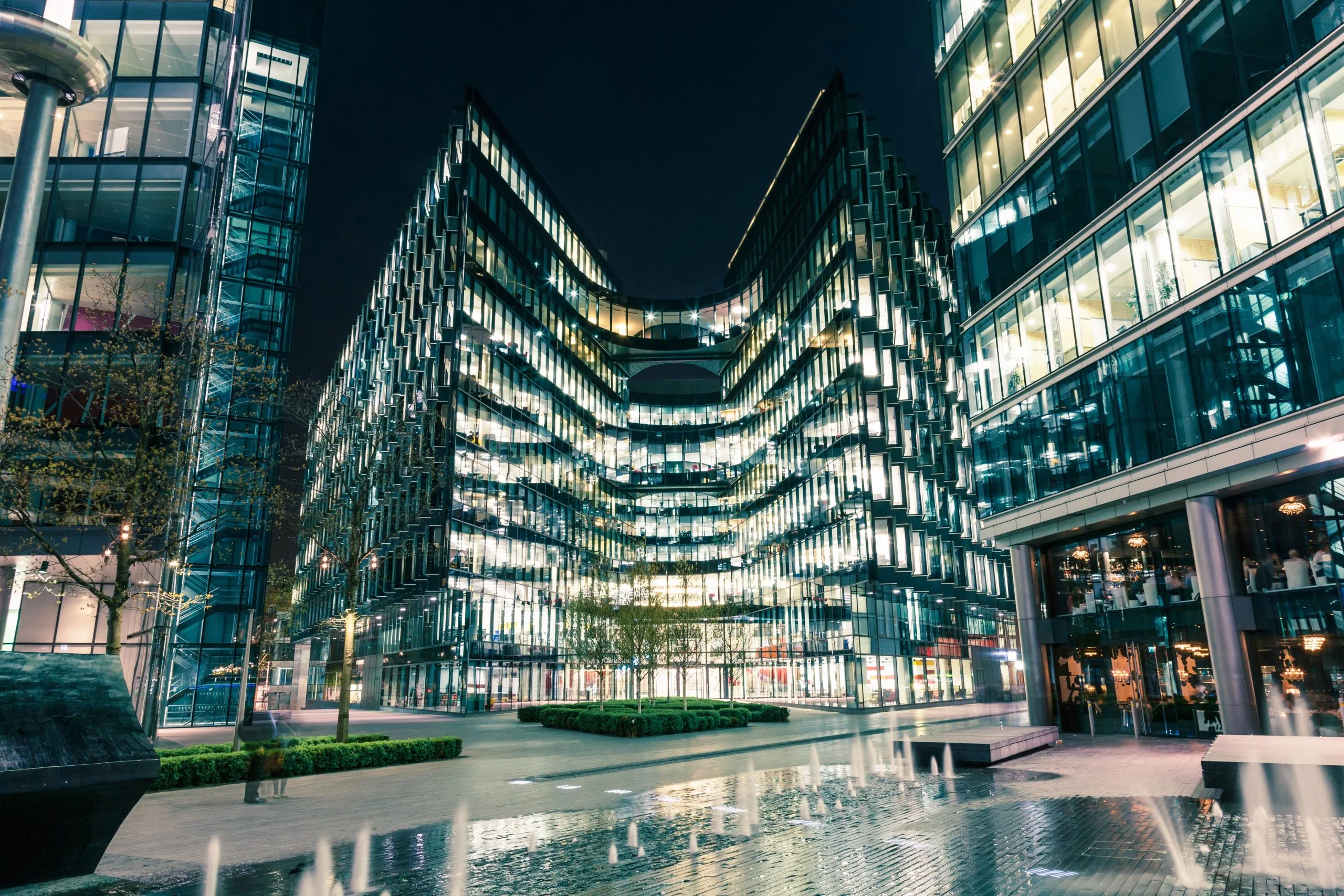 Securing Modern Office Buildings at Night